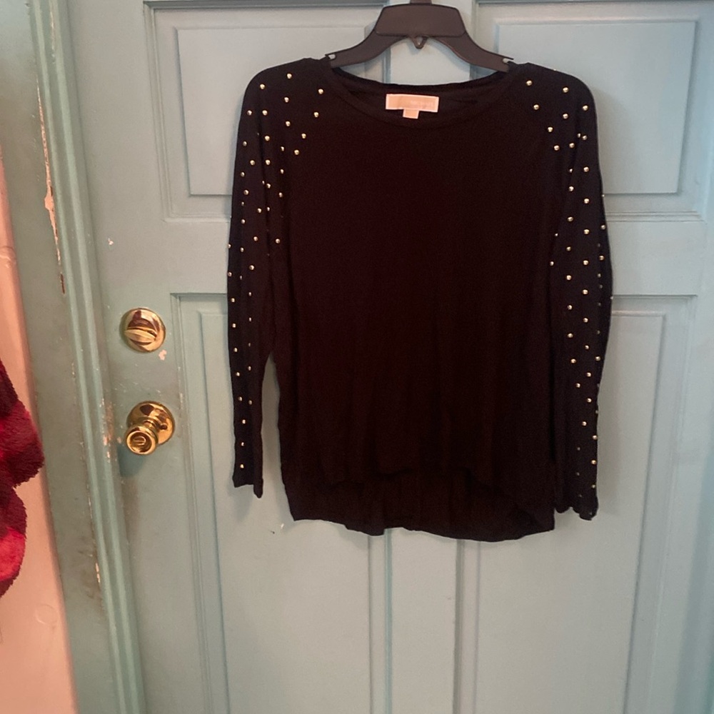 Michael Kors round neck , long sleeve knit top. Size M #3430